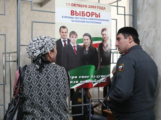Polling station #34 in Grozny