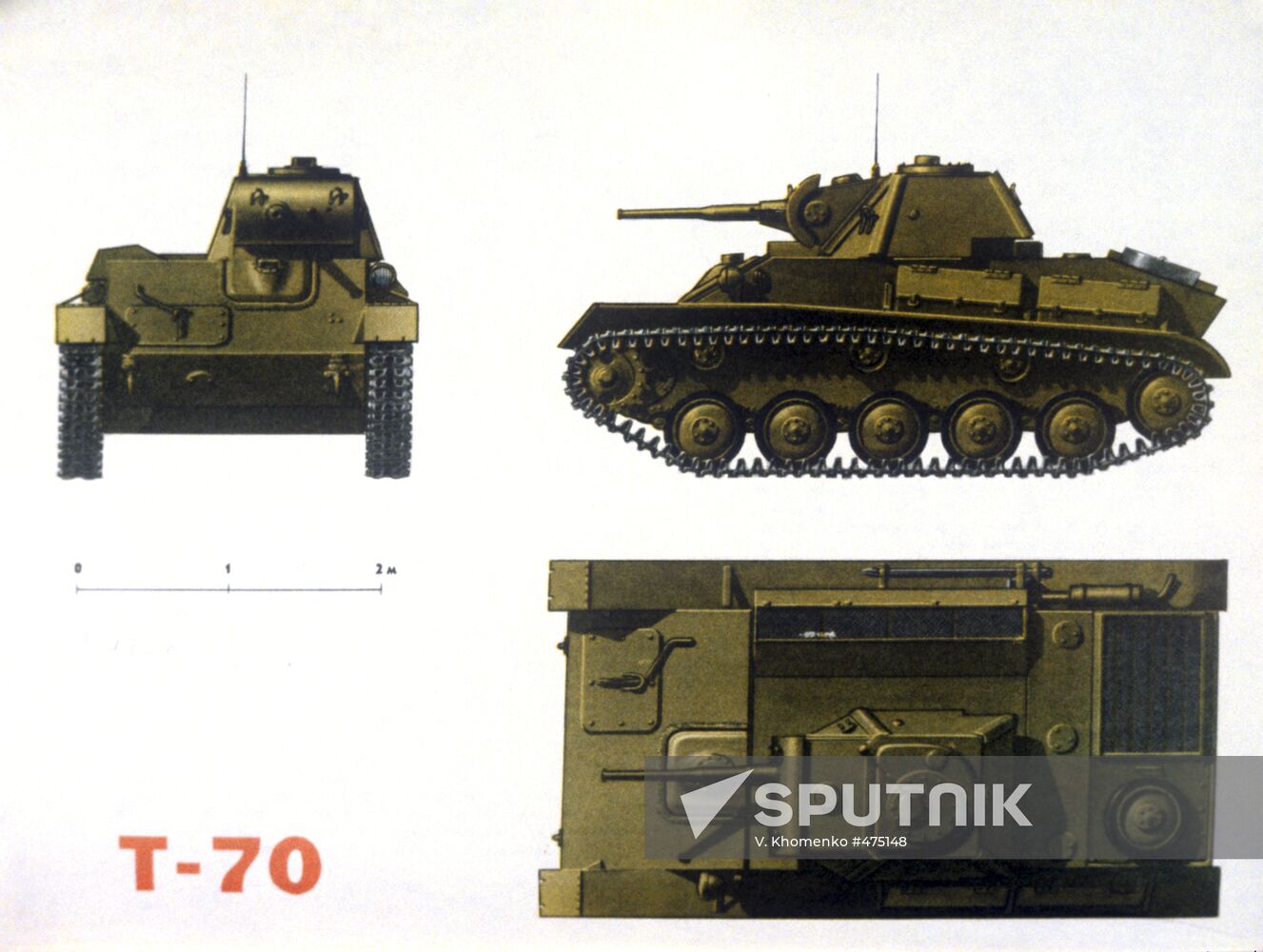 Light tank T-70