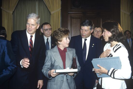 Raisa Gorbachyova visiting United States