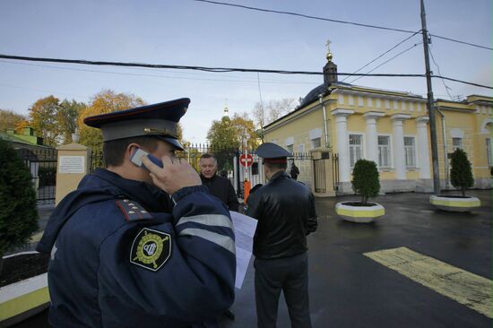 Security tightened around Moscow's Vagankovo Cemetery