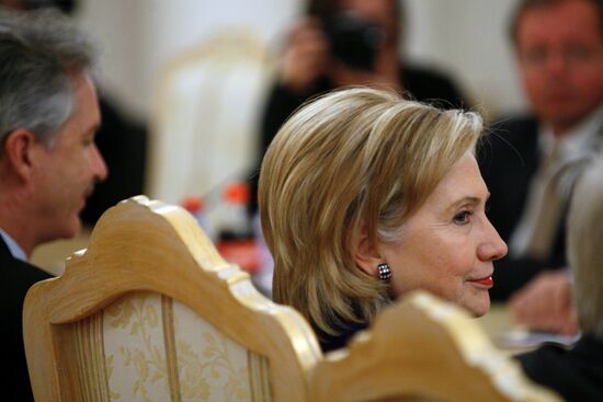 U.S. Secretary of State Hilary Clinton in Moscow