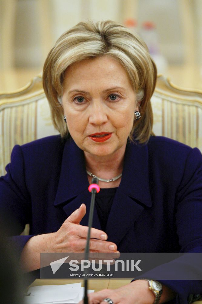 U.S. Secretary of State Hillary Clinton in Moscow