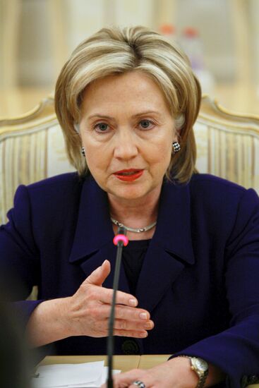 U.S. Secretary of State Hillary Clinton in Moscow