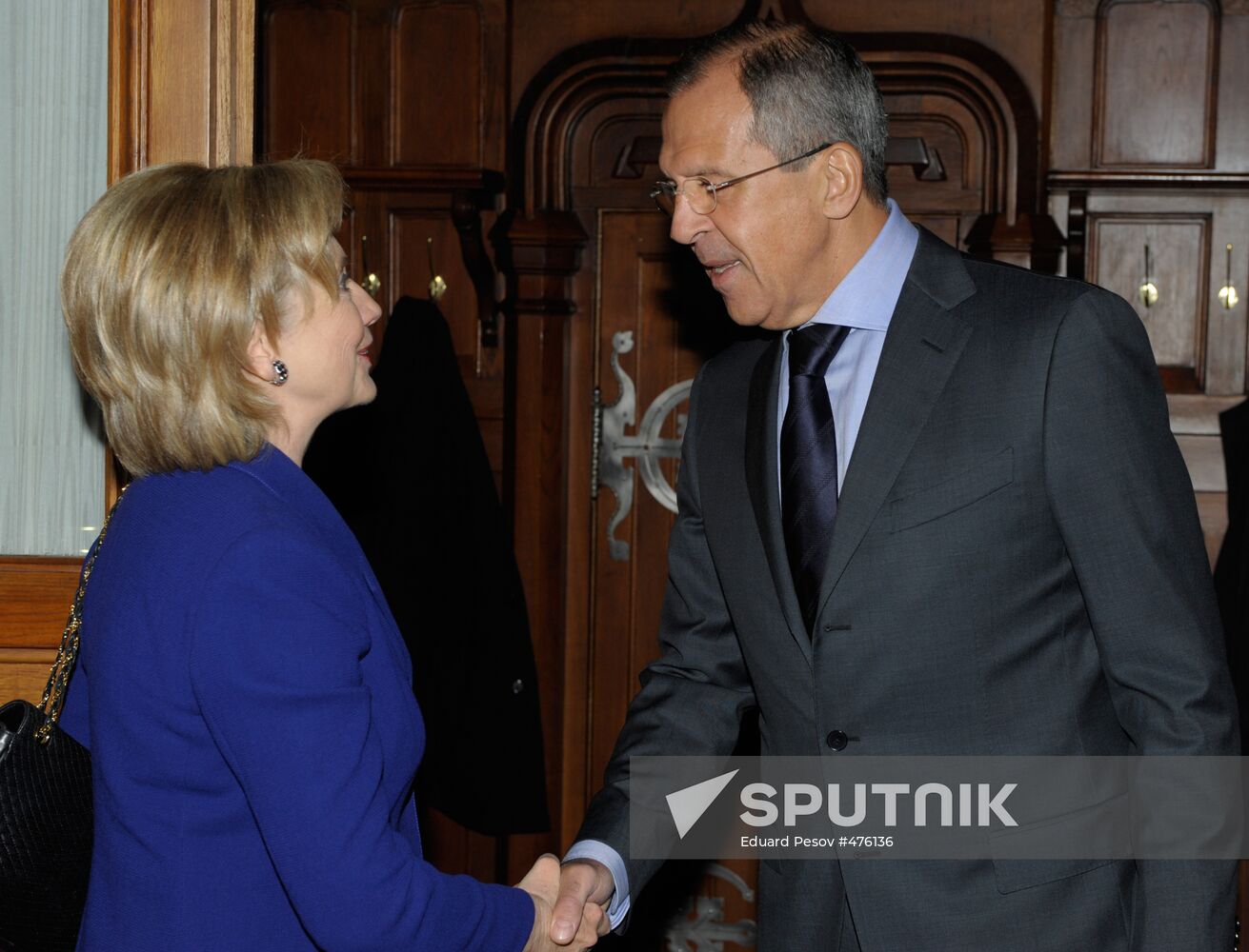 U.S. Secretary of State Hillary Clinton in Moscow