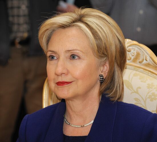 U.S. Secretary of State Hillary Clinton in Moscow