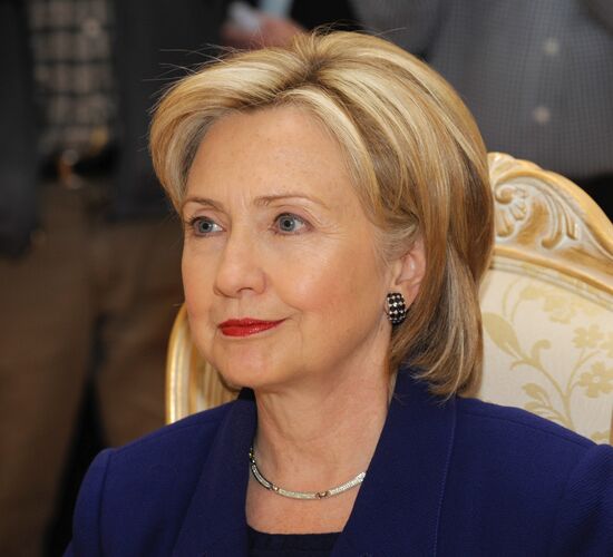 U.S. Secretary of State Hillary Clinton in Moscow