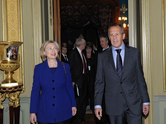 U.S. Secretary of State Hillary Clinton in Moscow
