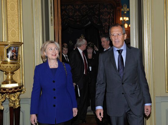 U.S. Secretary of State Hillary Clinton in Moscow