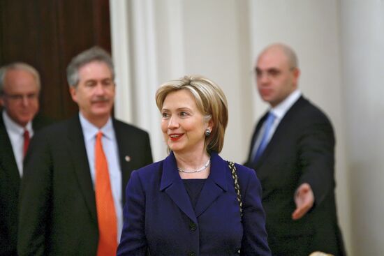 U.S. Secretary of State Hillary Clinton in Moscow