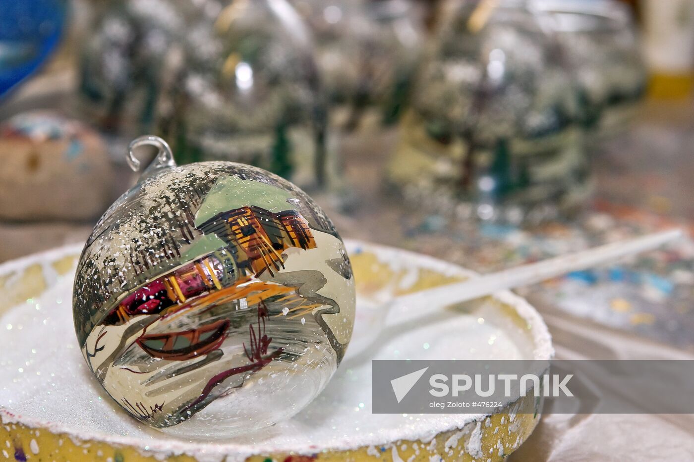 Ariel, a glass Christmas tree decorations plant, Nizhni Novgorod