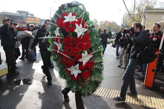Entrepreneur Vyacheslav Ivankov burial