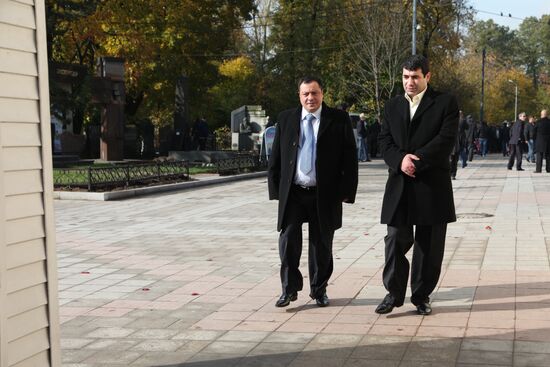 Entrepreneur Vyacheslav Ivankov burial
