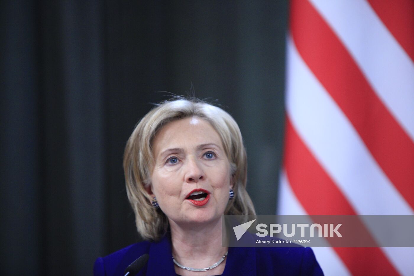 U.S. Secretary of State Hillary Clinton visits Moscow