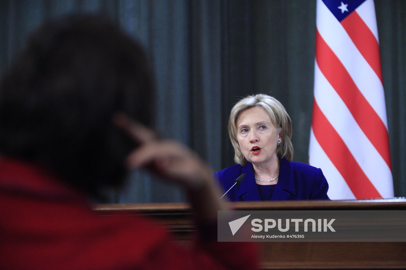 U.S. Secretary of State Hillary Clinton visits Moscow
