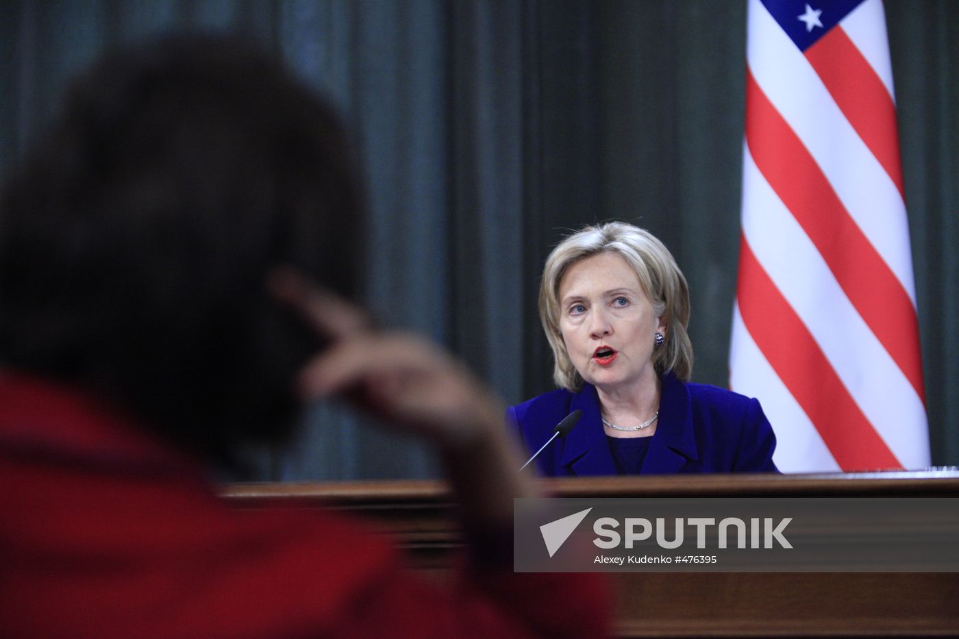 U.S. Secretary of State Hillary Clinton visits Moscow
