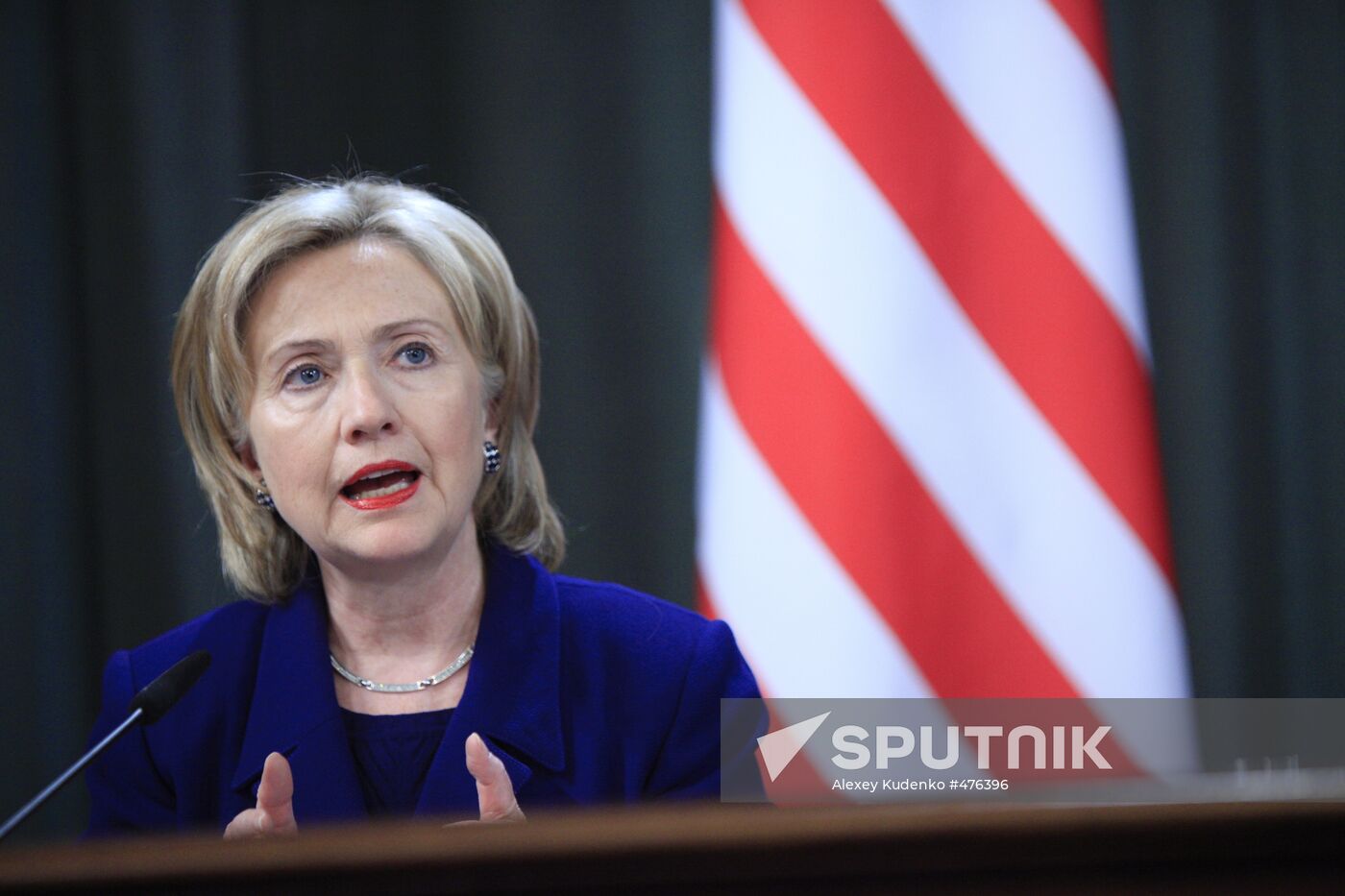 U.S. Secretary of State Hillary Clinton visits Moscow