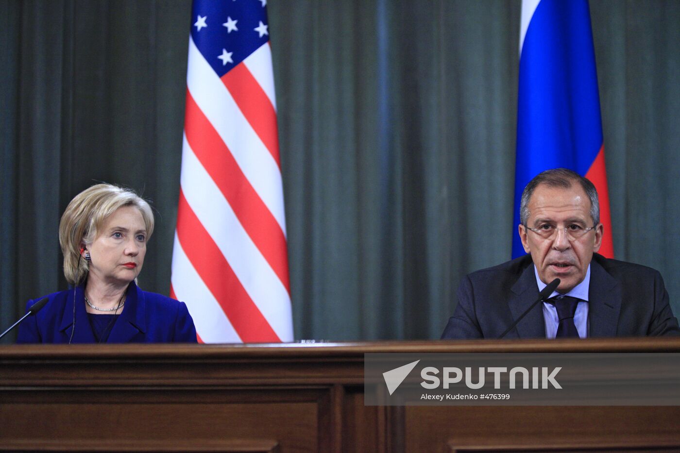 US Secretary of State Hillary Clinton visits Moscow