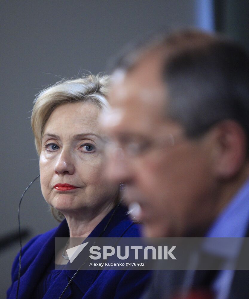 U.S. Secretary of State Hillary Clinton visits Moscow
