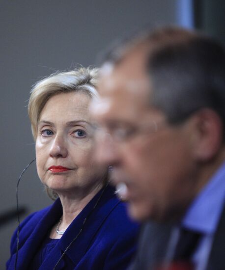U.S. Secretary of State Hillary Clinton visits Moscow