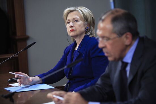 U.S. Secretary of State Hillary Clinton visits Moscow