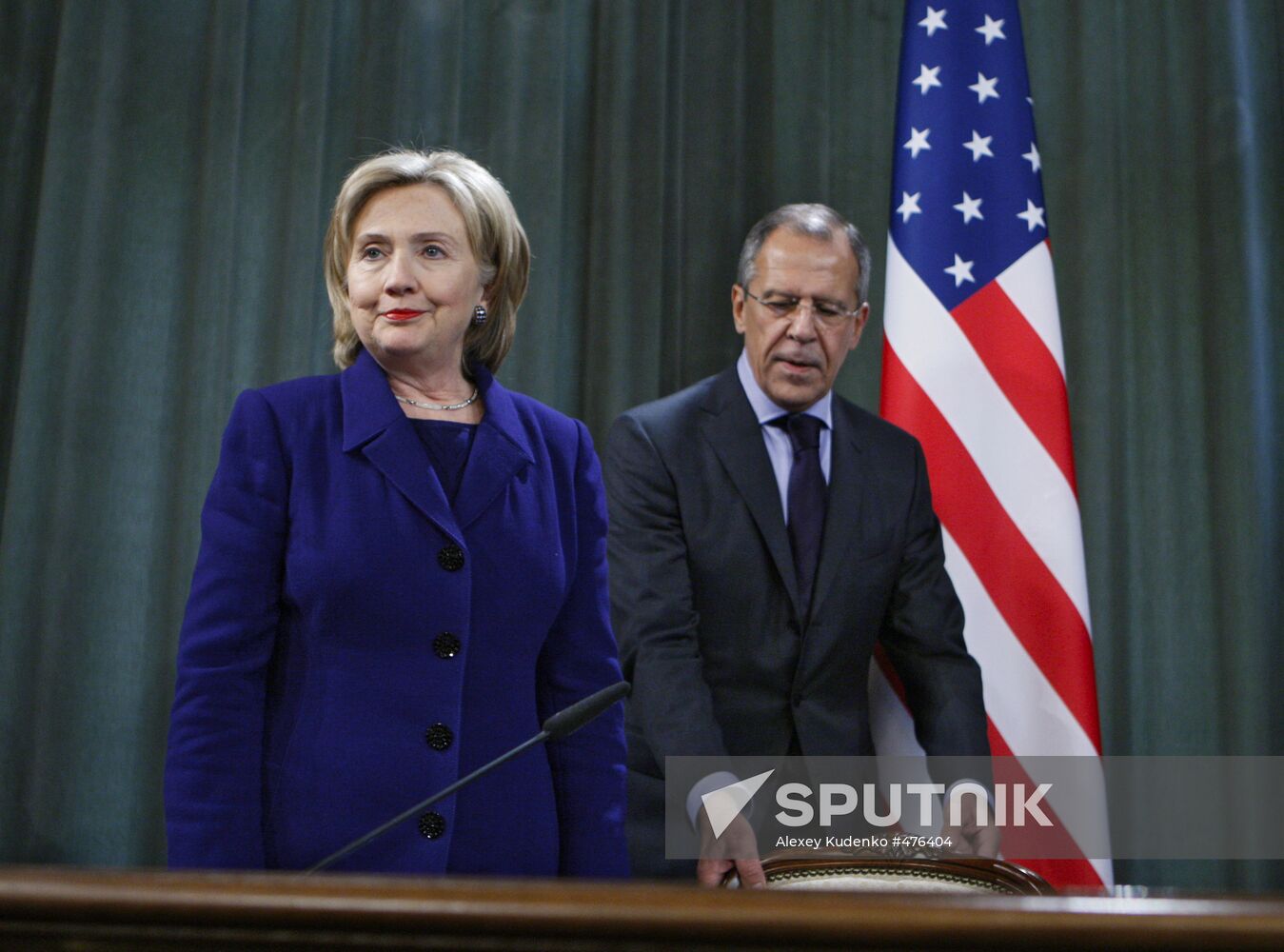 U.S. Secretary of State Hillary Clinton visits Moscow