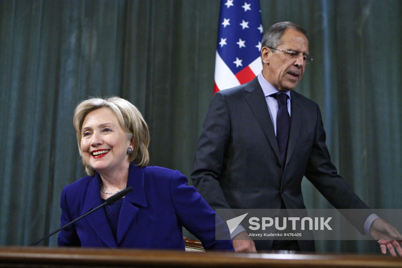 U.S. Secretary of State Hillary Clinton visits Moscow