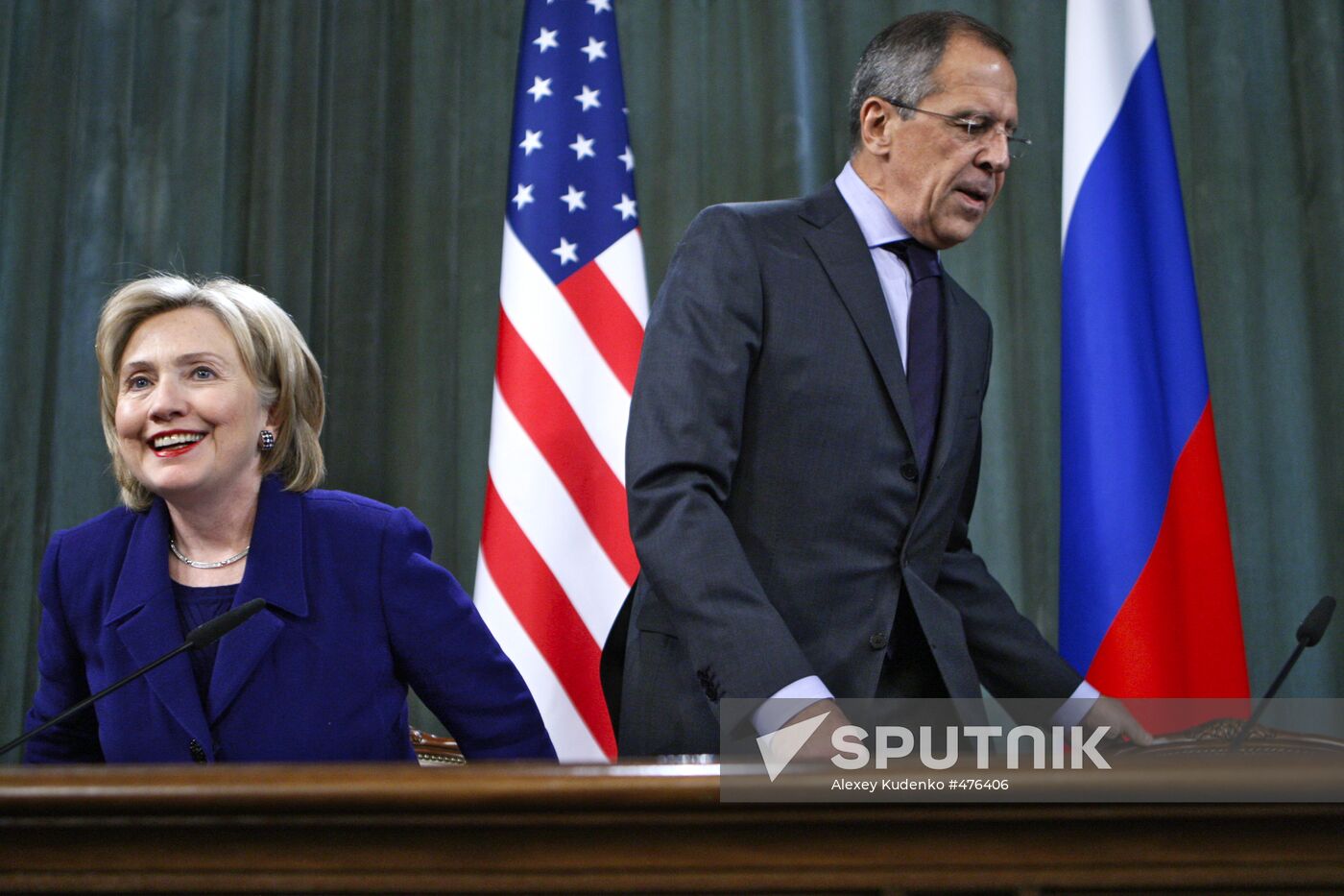 U.S. Secretary of State Hillary Clinton visits Moscow