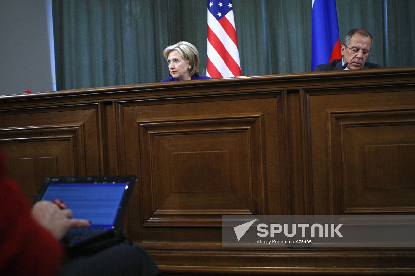 U.S. Secretary of State Hillary Clinton visits Moscow