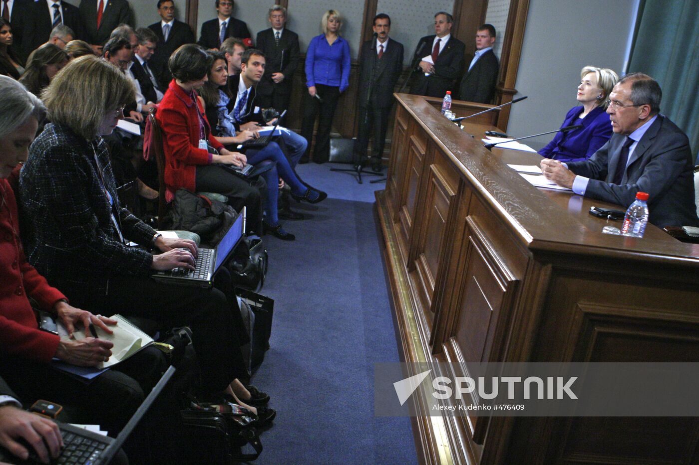 U.S. Secretary of State Hillary Clinton visits Moscow
