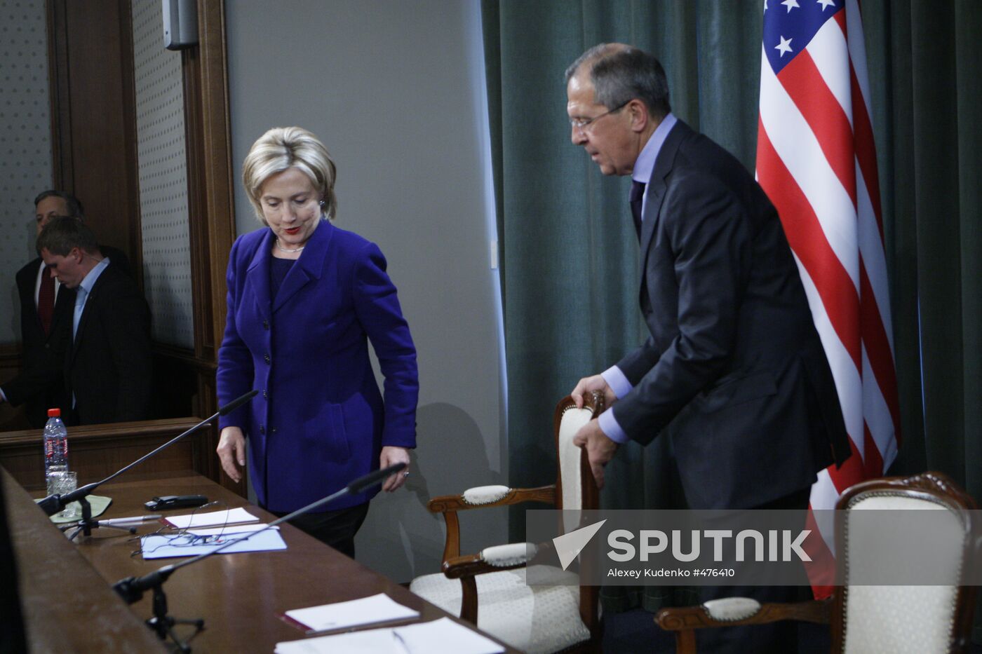 U.S. Secretary of State Hillary Clinton visits Moscow