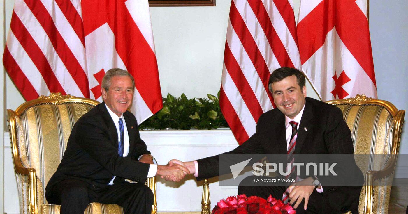 U.S. President George W. Bush visits Georgia