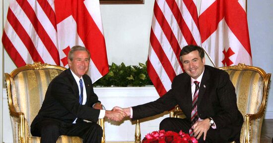 U.S. President George W. Bush visits Georgia