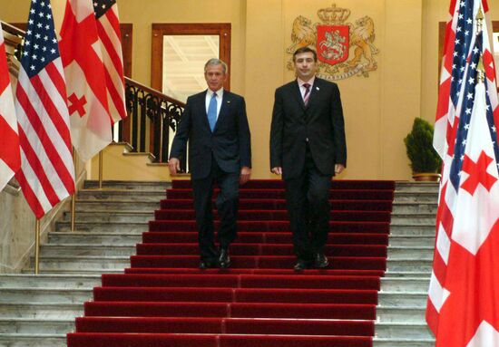 U.S. President George W. Bush visits Georgia