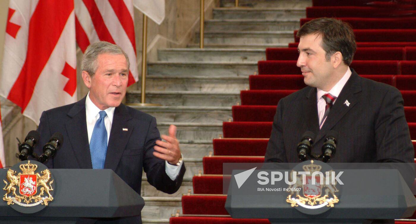 U.S. President George W. Bush visits Georgia