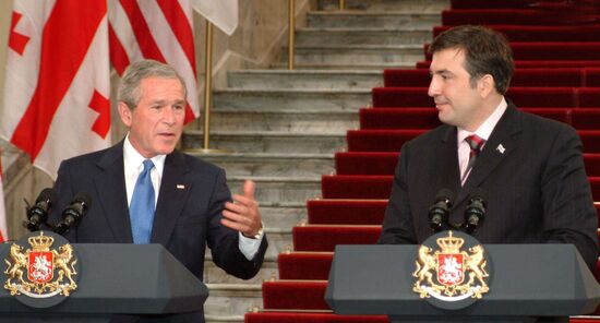 U.S. President George W. Bush visits Georgia