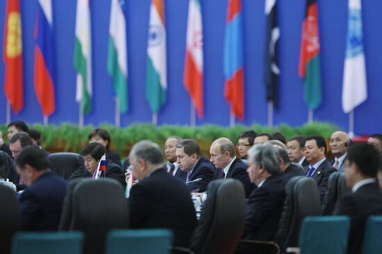 Vladimir Putin visiting China. October 14