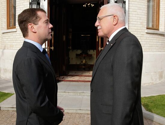 Czech President Vaclav Klaus visits Russia