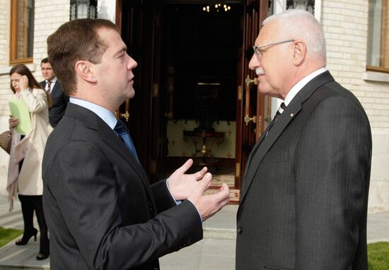 Czech President Vaclav Klaus visits Russia