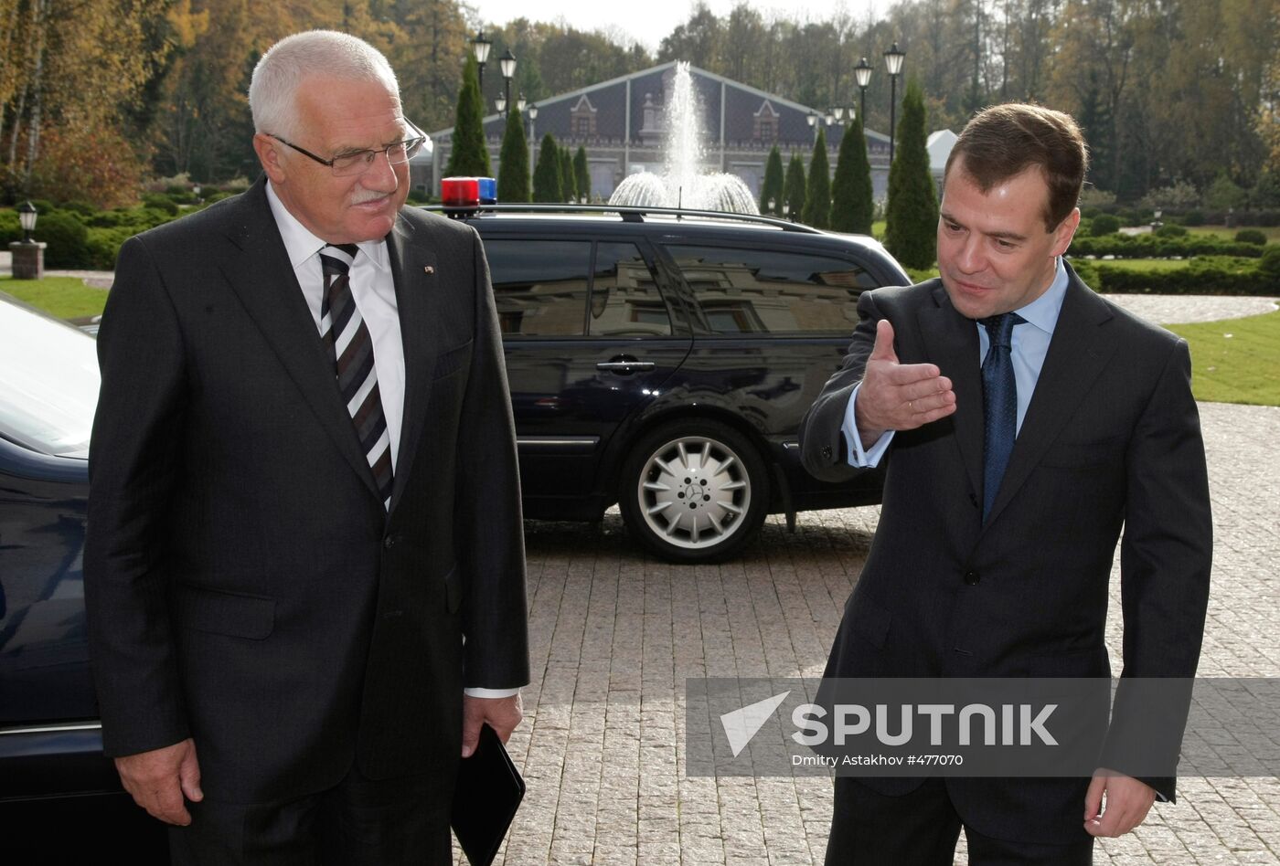 Czech President Vaclav Klaus visits Russia