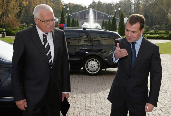 Czech President Vaclav Klaus visits Russia