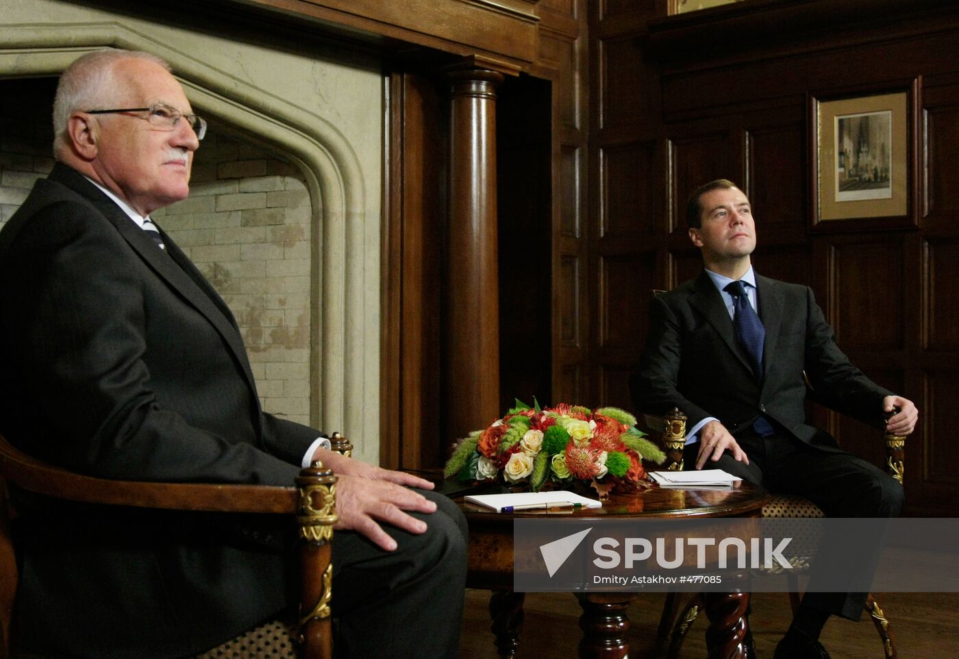 Czech President Vaclav Klaus visits Russia