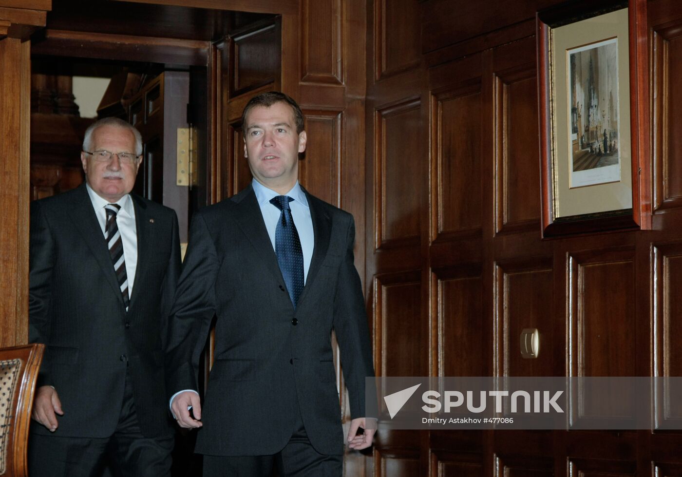 Czech President Vaclav Klaus visits Russia