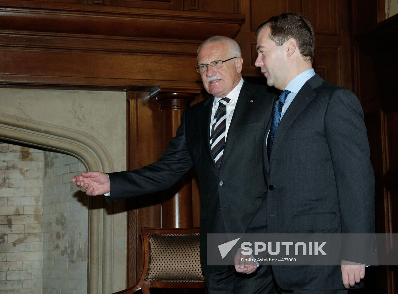 Czech President Vaclav Klaus visits Russia