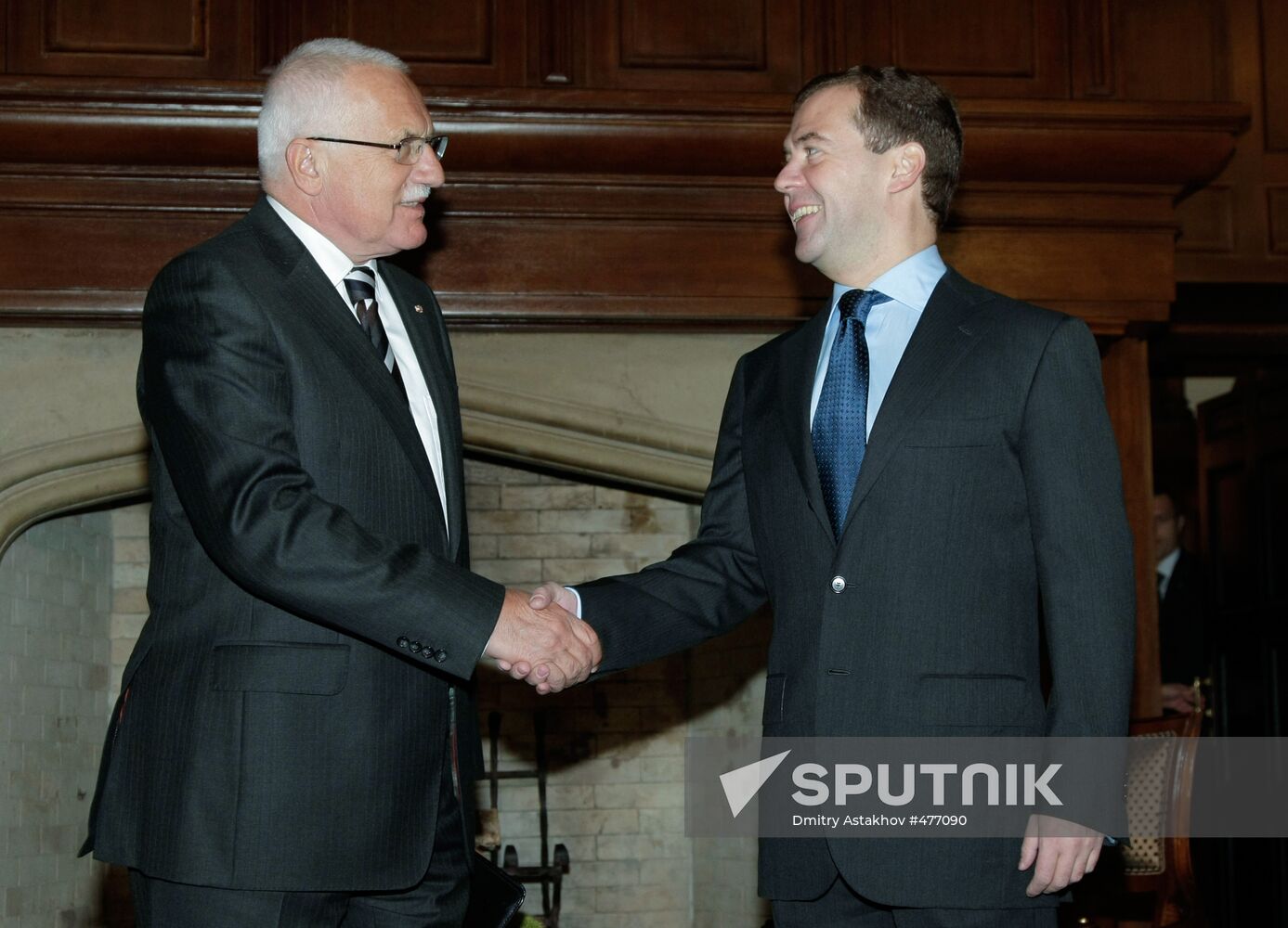 Czech President Vaclav Klaus visits Russia