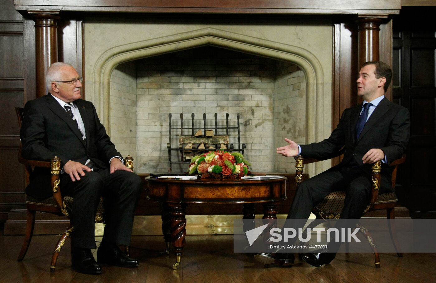 Czech President Vaclav Klaus visits Russia