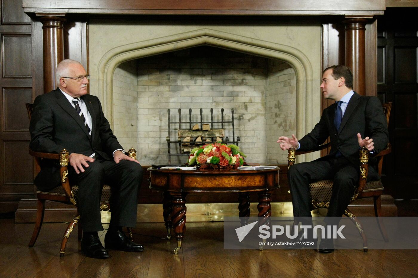 Czech President Vaclav Klaus visits Russia