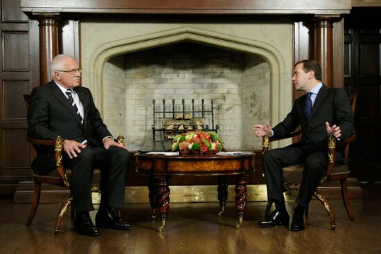 Czech President Vaclav Klaus visits Russia