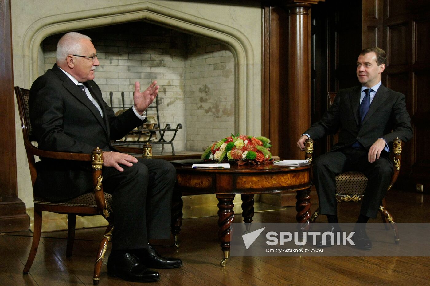 Czech President Vaclav Klaus visits Russia
