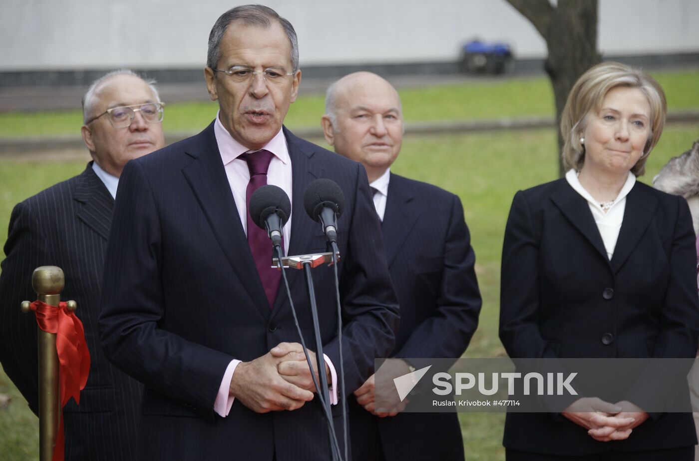 Viktor Sadovnichy, Sergei Lavrov, Yury Luzhkov, Hillary Clinton