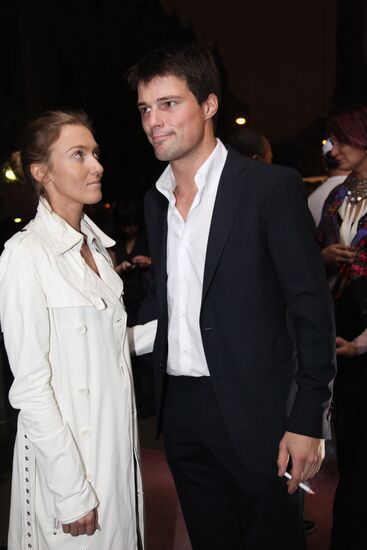 Danila Kozlovsky with spouse